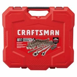 Brand new 🛒 Craftsman Mechanics Tool Set - Steel - 81-Piece 🛒 -CRAFTSMAN Sales 2022 00276518c L
