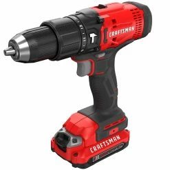Deals 😍 Craftsman V20 1/2-in Cordless 🔨 Hammer Drill Kit with 20-Volt 1.3Ah Li-Ion Batteries - 1500 RPM - Keyless - 2-Speed 🔥 -CRAFTSMAN Sales 2022 00276535c L