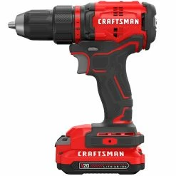 Outlet 👍 Craftsman V20 1/2-in Cordless Drill Kit - 1900 RPM - Brushless Motor - LED Light - Dual Speed Mode 🎁 -CRAFTSMAN Sales 2022 00276543c L