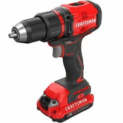 Outlet 👍 Craftsman V20 1/2-in Cordless Drill Kit - 1900 RPM - Brushless Motor - LED Light - Dual Speed Mode 🎁 -CRAFTSMAN Sales 2022 00276543d L