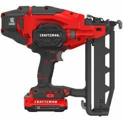 Hot Sale 😍 Craftsman V20 20-Volt Max Cordless 2 1/2-in Finish Nailer Kit - 16-Gauge - Over-Moulded Handle 🥰 -CRAFTSMAN Sales 2022 00276551d L