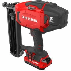 Hot Sale 😍 Craftsman V20 20-Volt Max Cordless 2 1/2-in Finish Nailer Kit - 16-Gauge - Over-Moulded Handle 🥰 -CRAFTSMAN Sales 2022 00276551e L