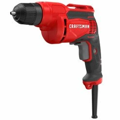 Best Sale 🔥 Craftsman 3/8-in Keyless Corded Drill - 7-amp Motor - 2500 RPM - Lock-On Trigger ⭐