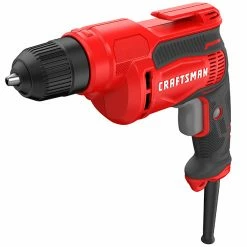 Best Sale 🔥 Craftsman 3/8-in Keyless Corded Drill - 7-amp Motor - 2500 RPM - Lock-On Trigger ⭐ -CRAFTSMAN Sales 2022 00276555c L