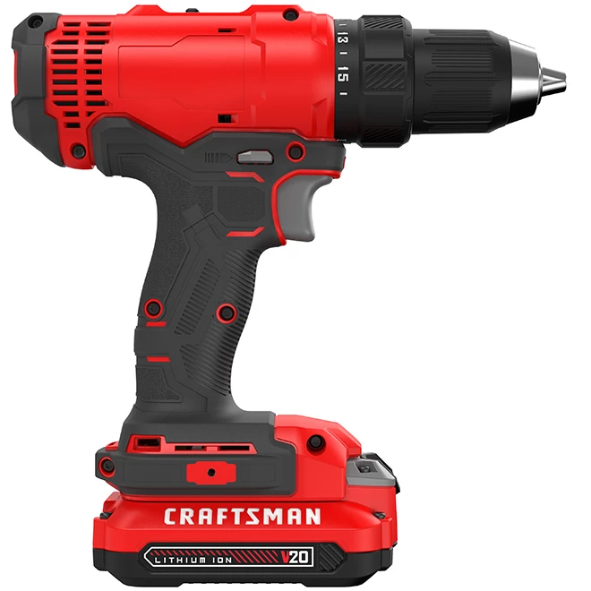 Promo 👍 Craftsman V20 1/2-in Cordless Drill Kit - 1800 RPM - Keyless Chuck - LED Light - Dual Speed Mode 🔔 4 Promo 👍 Craftsman V20 1/2-in Cordless Drill Kit - 1800 RPM - Keyless Chuck - LED Light - Dual Speed Mode 🔔 - Image 4