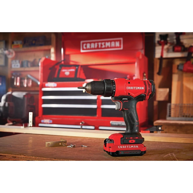 Promo 👍 Craftsman V20 1/2-in Cordless Drill Kit - 1800 RPM - Keyless Chuck - LED Light - Dual Speed Mode 🔔 5 Promo 👍 Craftsman V20 1/2-in Cordless Drill Kit - 1800 RPM - Keyless Chuck - LED Light - Dual Speed Mode 🔔 - Image 5