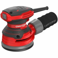 Budget ✔️ Craftsman 5-in Corded Random Orbit Sander with Dust Bag - 3-Amp Motor - 12000 OPM - 8 Holes - Dust-Sealed Switch 👍 -CRAFTSMAN Sales 2022 00276574c L