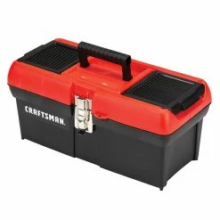 Discount 💯 CRAFTSMAN Plastic Tool Box - 16" - Red and Black 🤩