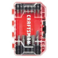 Coupon π Craftsman Screwdriver Bit Set - 24 Pieces - Shock-Resistant Steel - Hard Protective Case π