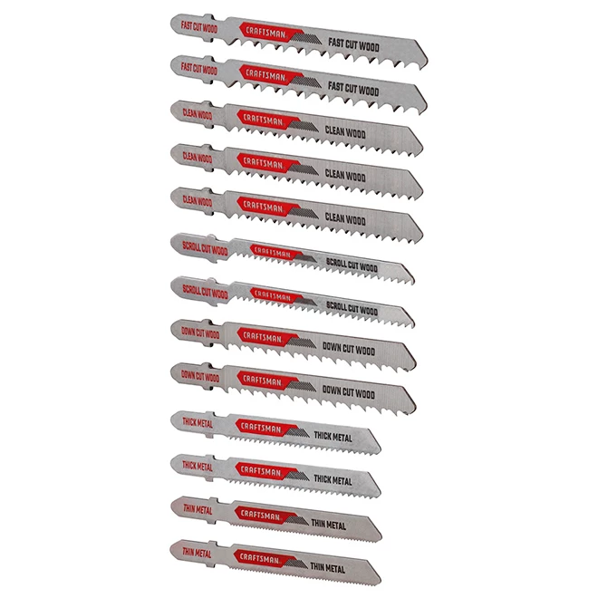 Best Pirce 🔔 Craftsman Jigsaw Blade Set - Assorted Lengths - T-Shank- High Carbon Steel - 13-Pack 🔔 2 Best Pirce 🔔 Craftsman Jigsaw Blade Set - Assorted Lengths - T-Shank- High Carbon Steel - 13-Pack 🔔 - Image 2