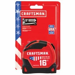 Cheap 🥰 CRAFTSMAN PRO-11 Measuring Tape - 1.25'' x 16' - Red and Black 😀 -CRAFTSMAN Sales 2022 00276609d L
