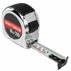 Deals 🧨 CRAFTSMAN Classic Tape Measure - 1'' x 26' - Chrome 🤩 -CRAFTSMAN Sales 2022 00276612b L
