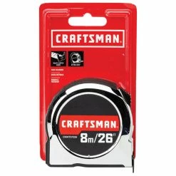 Deals 🧨 CRAFTSMAN Classic Tape Measure - 1'' x 26' - Chrome 🤩 -CRAFTSMAN Sales 2022 00276612d L