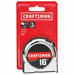 Best Sale ❤️ CRAFTSMAN Classic Tape Measure - 1'' x 16' - Chrome ✔️ -CRAFTSMAN Sales 2022 00276614d L