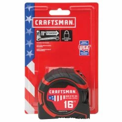 Buy 🎁 CRAFTSMAN PRO-LOCK Measuring Tape - 1.25'' x 16' - Black/Red 🔔 -CRAFTSMAN Sales 2022 00276615d L