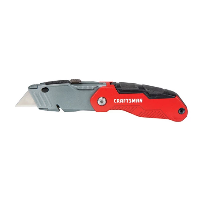 Brand new 🌟 Craftsman Folding and Retractable Utility Knife - 3 Blades - 4-in - Red and Grey 👍 1 Brand new 🌟 Craftsman Folding and Retractable Utility Knife - 3 Blades - 4-in - Red and Grey 👍