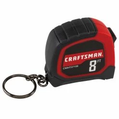 Flash Sale 💯 CRAFTSMAN Pocket Measuring Tape with Key Ring - 8' ✔️ -CRAFTSMAN Sales 2022 00276632d L