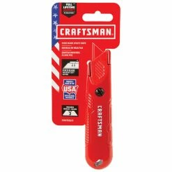 Top 10 🤩 Craftsman Fixed-Blade Utility Knife - 3 Blades - 5.5-in - Red ✔️ -CRAFTSMAN Sales 2022 00276642c L