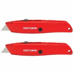 Outlet 🛒 Craftsman 3-Position Utility Knives - 5-in - Red - 2-Pack 🎉