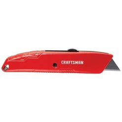 Discount 🌟 Craftsman Retractable Utility Knife - 3 Positions - 6.25-in - Red and Black 🎁