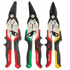 Hot Sale 😍 Craftsman Aviation Snips - Right Cut - Red and Green - Pack of 3 😀