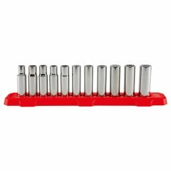Best Sale 😍 CRAFTSMAN Deep Socket Set - 1/2" - Metric - 11 Pieces ⭐