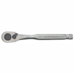 Outlet 🎁 CRAFTSMAN Ratchet - Chrome - Pear Head - 1/4" - 120 Teeth ⭐