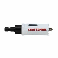 New ✔️ Craftsman Bi-Metal Hole Saw with Arbour - 1-in Dia Hole Saw- Arboured - Multi-Material 🛒