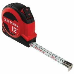 Coupon ❤️ CRAFTSMAN Self-Locking Measuring Tape - 12' - Red 🛒