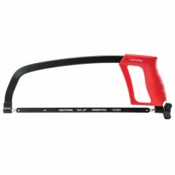 Cheapest ⭐ CRAFTSMAN Solid Frame Hacksaw - 12'' - Red and Black 🎉