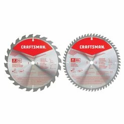 Best Pirce 😉 Craftsman 2-Pc Carbide-Tipped Circular Saw Blade Set - 10-in Dia - 5/8-in Arbour - 24 and 60 Teeth 🤩