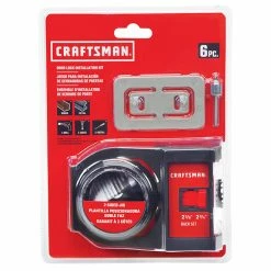 Deals ⭐ Craftsman Door Lock Installation Kit - 6-Piece Set - Bi-Metal - Arboured ✨ -CRAFTSMAN Sales 2022 00276832e L
