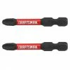 Outlet 😀 Craftsman Impact Rated Phillips Screwdriver Bits - 2-in x 1/4-in - Pack of 2 ❤️