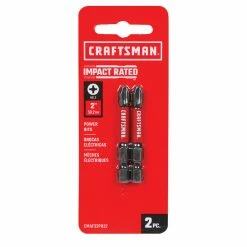Outlet 😀 Craftsman Impact Rated Phillips Screwdriver Bits - 2-in x 1/4-in - Pack of 2 ❤️ -CRAFTSMAN Sales 2022 00276847c L