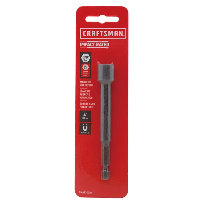 Wholesale 🎁 Craftsman Impact Rated Nut Driver - 4-in x 3/8-in - Shock-Resistant Steel 🔔 3 Wholesale 🎁 Craftsman Impact Rated Nut Driver - 4-in x 3/8-in - Shock-Resistant Steel 🔔 - Image 3