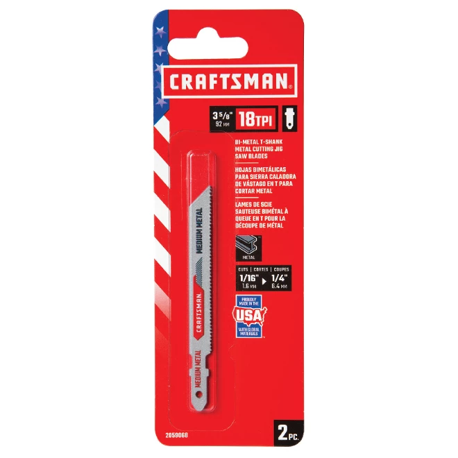 Best deal ๐ Craftsman T-Shank Jigsaw Blades - 18 TPI - Bi-Metal - 2 Per Pack - 4-in L โญ 3 Best deal ๐ Craftsman T-Shank Jigsaw Blades - 18 TPI - Bi-Metal - 2 Per Pack - 4-in L โญ - Image 3