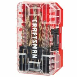 Brand new 👏 Craftsman Jobber Length Twist Drill Bits - Gold Ferrous 🧥 Coated High-Speed Steel - Round Shank - Set of 14 😍 -CRAFTSMAN Sales 2022 00276913c L