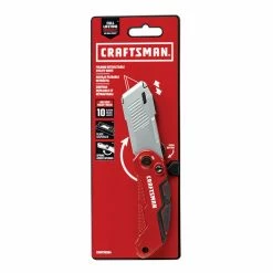 Best Sale ✨ Craftsman Folding Compact Utility Knife - 10 Blades - 4-in - Red and Silver 👏 -CRAFTSMAN Sales 2022 00276928d L