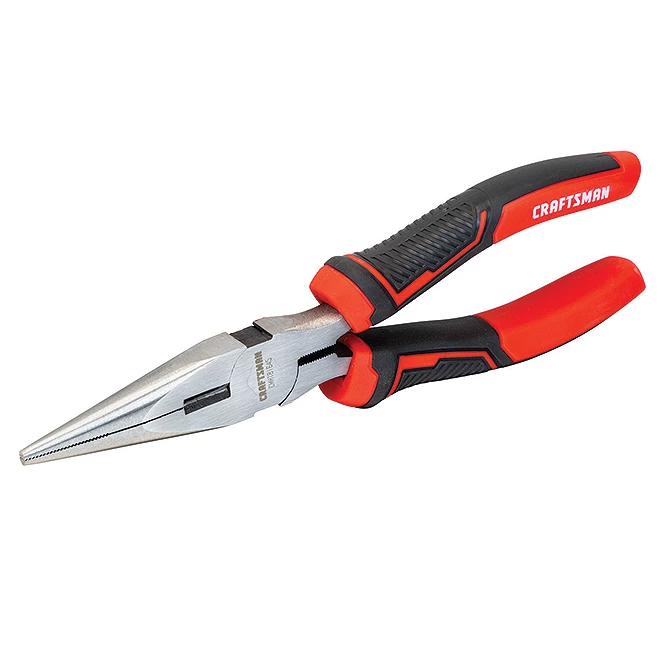 New ✔️ CRAFTSMAN Long-Nose Pliers - 8" - Steel - Red and Black 🎉 2 New ✔️ CRAFTSMAN Long-Nose Pliers - 8" - Steel - Red and Black 🎉 - Image 2