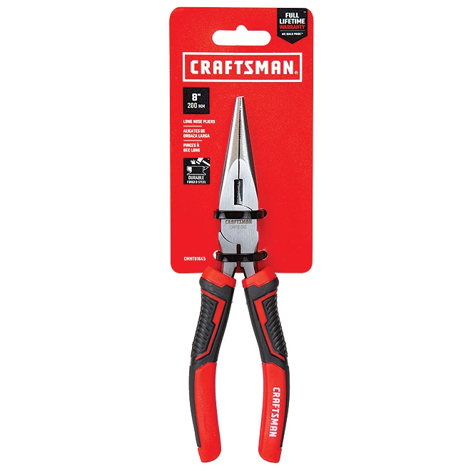 New ✔️ CRAFTSMAN Long-Nose Pliers - 8" - Steel - Red and Black 🎉 3 New ✔️ CRAFTSMAN Long-Nose Pliers - 8" - Steel - Red and Black 🎉 - Image 3