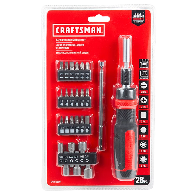 Top 10 ๐คฉ CRAFTSMAN Ratcheting Screwdriver Set - Multi-Bits - 26/Pack ๐งจ 2 Top 10 ๐คฉ CRAFTSMAN Ratcheting Screwdriver Set - Multi-Bits - 26/Pack ๐งจ - Image 2