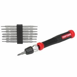 Discount 🧨 CRAFTSMAN Precision Screwdriver - Multi-Bits - 14-in-1 - Black and Red 🥰