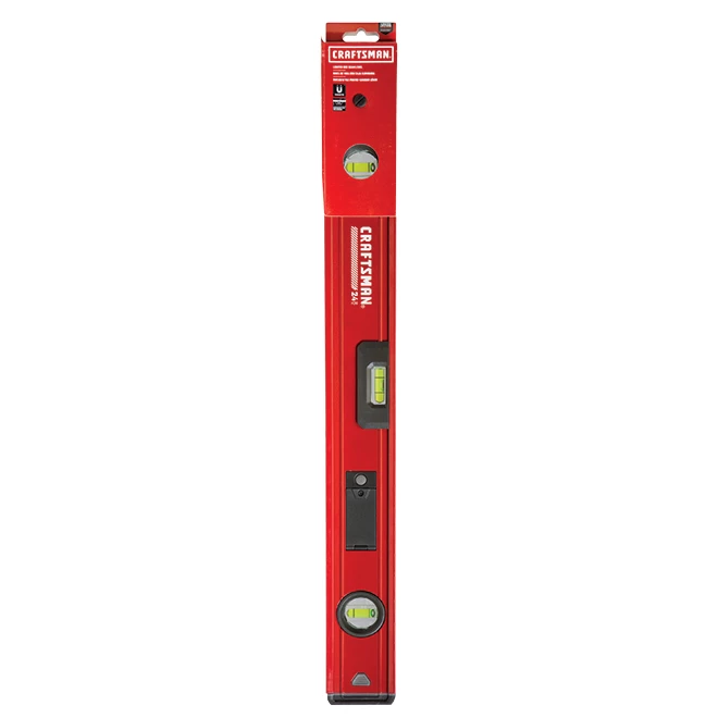 Best Pirce 😉 CRAFTSMAN Box Beam Level - 24" - Magnetic - Red and Black 🛒 2 Best Pirce 😉 CRAFTSMAN Box Beam Level - 24" - Magnetic - Red and Black 🛒 - Image 2