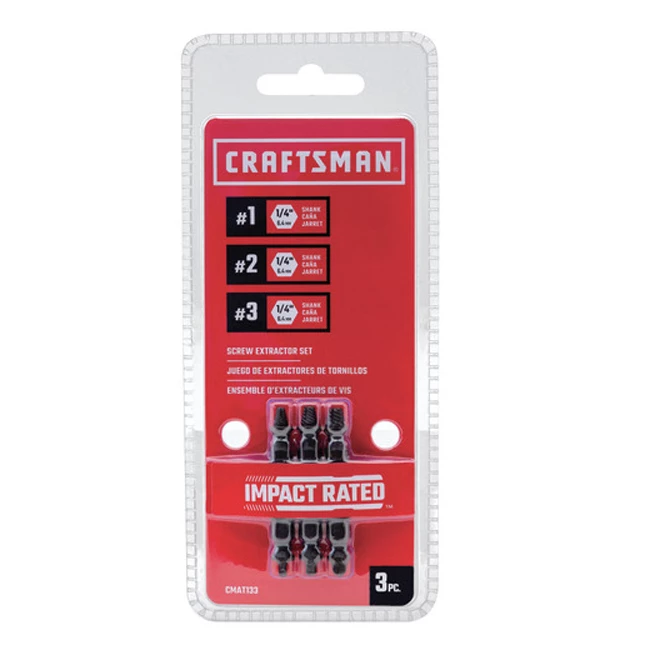 Promo ๐งจ Craftsman DoubleLok Screw Extractor Set - Assorted Sizes - M2 High-Speed Steel - 3-Pack ๐ 3 Promo ๐งจ Craftsman DoubleLok Screw Extractor Set - Assorted Sizes - M2 High-Speed Steel - 3-Pack ๐ - Image 3