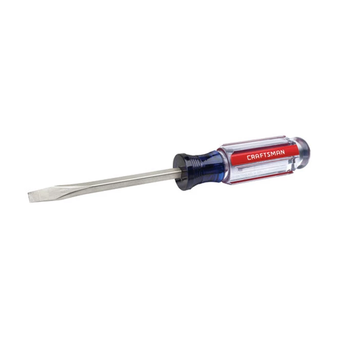 New 🎁 CRAFTSMAN Steel Flat Blade Screwdriver - 1/4" x 4" - Blue/Red ✨ 2 New 🎁 CRAFTSMAN Steel Flat Blade Screwdriver - 1/4" x 4" - Blue/Red ✨ - Image 2