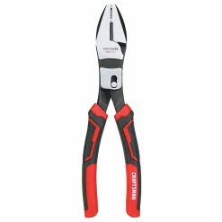 Coupon 👏 CRAFTSMAN Lineman's Pliers - Compound Act - 8" - Steel - Red and Black ✔️