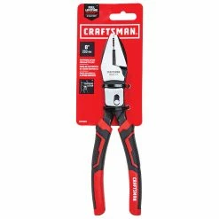 Coupon 👏 CRAFTSMAN Lineman's Pliers - Compound Act - 8" - Steel - Red and Black ✔️ -CRAFTSMAN Sales 2022 00276980c L