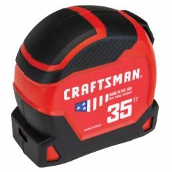 Best Sale 👍 CRAFTSMAN PRO-11 Measuring Tape - 1.25'' x 35' - Red 🛒 -CRAFTSMAN Sales 2022 00276999c L