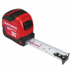 Discount 🔔 CRAFTSMAN PRO-11 Measuring Tape - 1.25'' x 30' - Red 👏