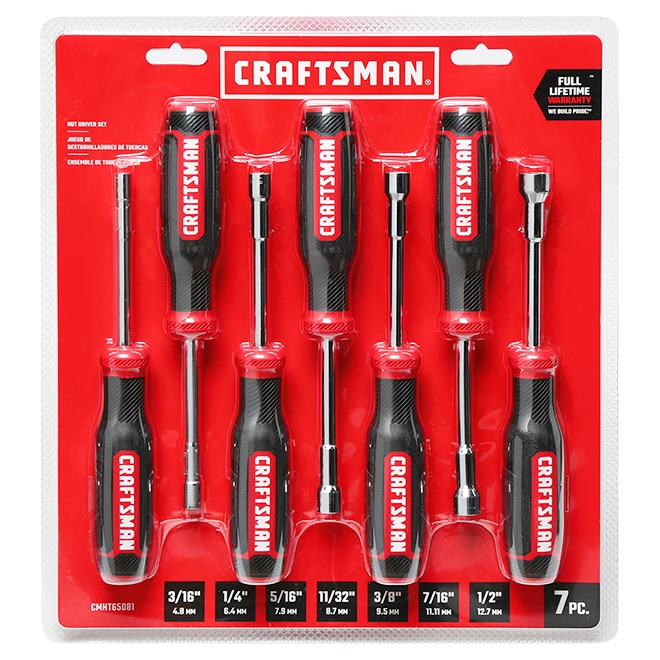 Deals โค๏ธ CRAFTSMAN Nut Driver Set - 1/4'' - Black/Red - 7 pieces ๐ 3 Deals โค๏ธ CRAFTSMAN Nut Driver Set - 1/4'' - Black/Red - 7 pieces ๐ - Image 3